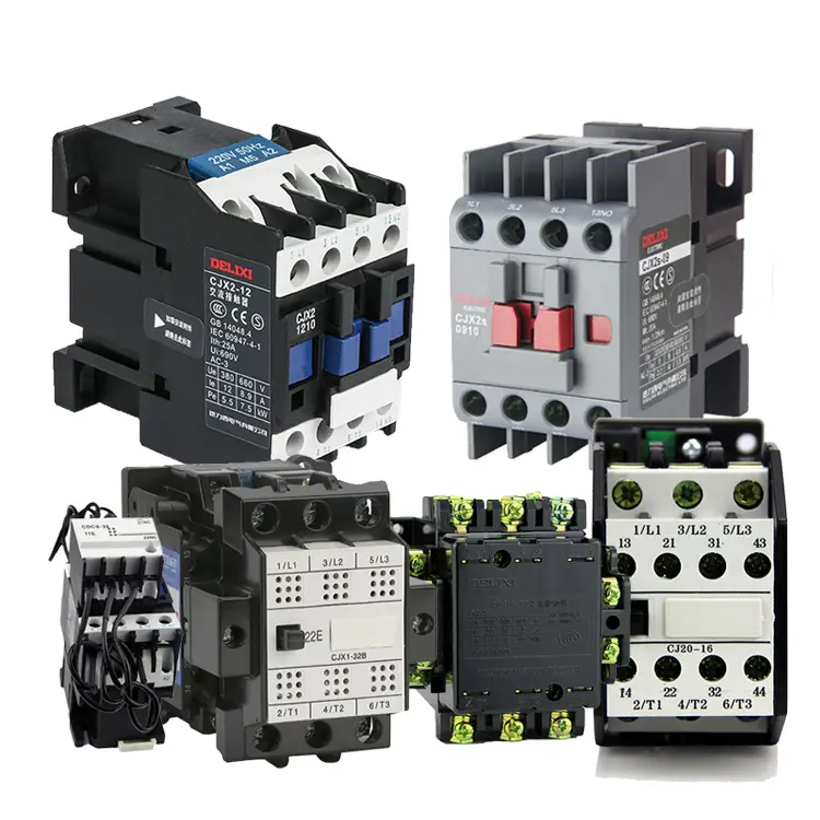 Contactor magnético eléctrico de corriente alterna, alta calidad, certificado CE, CJX2, 110V, 220V, 380V, 12A, 24A, 36A, 1210, 1810, 3 fases, 2P