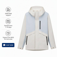 Veste de randonnée unisexe personnalisable avec capuche amovible, imperméable et coupe-vent, coque monocouche premium à marque privée, OEM clé en main