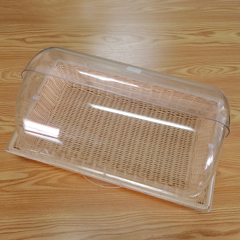 Пластиковая прозрачная акриловая крышка для хлеба в рулонах для ресторанов