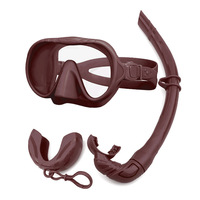 Ensemble de plongée pour adultes, plongée avec tuba, verre trempé étanche, lentille simple, équipement de plongée en apnée, équipement de plongée
