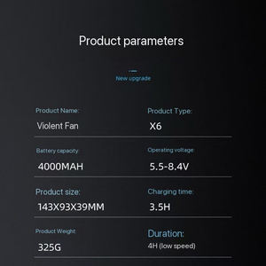 Mini Ventilador Portátil de Mano, Ventilador Turbo Violento, Soplador de Aire Turbo, Enfriamiento de Aire para Exteriores, 130000 RPM, Mini Ventilador Eléctrico Inalámbrico - Product Image 3