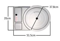 Table commerciale à double usage de Corée, dessus plat, charbon de bois sans fumée et gaz propane, barbecue pour restaurant