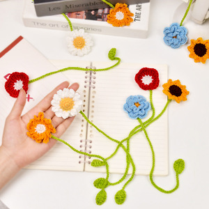 <span class=keywords><strong>2025</strong></span> cho Amazon qua biên giới mới handmade Crochet hướng dương Puff <span class=keywords><strong>bookmarks</strong></span> bán buôn Rèm cửa dây khuyến mại <span class=keywords><strong>bookmarks</strong></span> - Product Image 2
