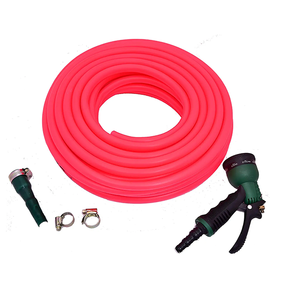 Manguera DE AGUA DE PVC de plástico más vendida Manguera de jardín reforzada de PVC Manguera trenzada de PVC de alta calidad resistente a los rayos UV - Product Image 1