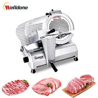 Nouvelle machine à trancher la viande congelée semi-automatique Welldone de 10 pouces (220 mm) en acier inoxydable pour la viande de bœuf et les fruits de mer