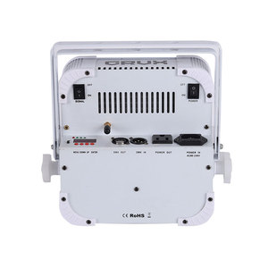 Stok USA 9X18W baterai isi ulang nirkabel lampu LED Par datar disko LED cahaya asli dengan pengisian casing penerbangan untuk pernikahan Klub - Product Image 3