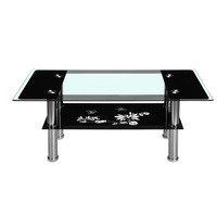 Table basse en verre moderne pour salon, idéale pour la vente en gros