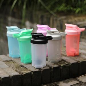 כוס שייקר מפלסטיק 500 מ\\\"ל לאבקת חלבון, בלנדר, כוס שייקר ניידת לכושר - Product Image 5