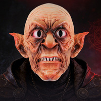 Nuevo Disfraz de Halloween con Patrón Geométrico, Talla Única, Máscara de Bruja de Warcraft, Accesorio para Cosplay y Fiestas