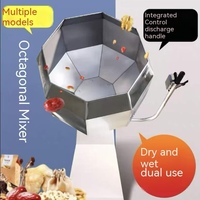 Nueva máquina de tambor de condimento de palomitas de maíz octogonal de acero inoxidable, batidora de patatas fritas con componente de núcleo de Motor eficiente