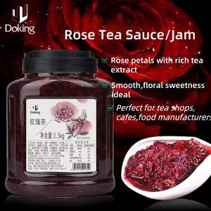 ชาบับเบิ้ลพรีเมียมน้ำเชื่อมกลิ่นดอกไม้ธรรมชาติสำหรับขนมหวานชานมและเครื่องดื่มแยมชากลิ่นกุหลาบ - Product Image 2