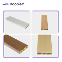 Papel pintado superficie partición tubo de madera cuadrado Wpc museos tubo de madera hueco tubo de madera