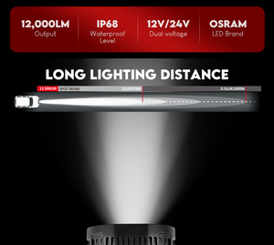 Led lái xe ánh sáng 9 ''tại chỗ chùm màu cam/Trắng DRL 150 wát LED sương mù/lái xe đèn cho xe tải/lâm nghiệp/off-road/Cần cẩu - Product Image 5
