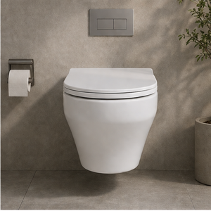 <span class=keywords><strong>WC</strong></span> mural sans rebord blanc mat, <span class=keywords><strong>chasse</strong></span> <span class=keywords><strong>d</strong></span>'<span class=keywords><strong>eau</strong></span> hygiénique facile à nettoyer, toilettes design modernes - Product Image 2