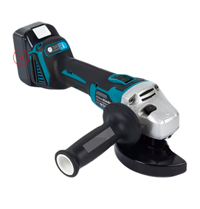 Amoladora angular DGA404 sin escobillas de 18 V, máquina pulidora con control de velocidad multinivel, herramienta para eliminar óxido de metal y pulir piedra - Product Image 1