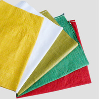 Bolsa tejida de PP vacía de plástico personalizada, 25kg, 50kg, 100Kg, saco de polipropileno para grano de trigo, maíz, harina, azúcar, arroz, embalaje