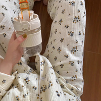 Automne hiver à manches longues carrousel pyjamas femmes maison porter ensemble officiel bulle Floral nouveau style japonais Internet célébrité