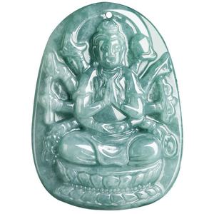 Colgante de Jadeíta Natural Azul Agua con Guanyin de Mil Manos, Joyería para Hombre y Mujer, Jade al por Mayor GY28 - Product Image 1