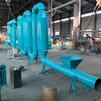 Sécheur à air chaud pour sciure de bois, machine de séchage par tuyauterie d'air chaud