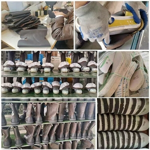 Scarpe da <span class=keywords><strong>Lavoro</strong></span> Antinfortunistiche con Punta e Suola in Acciaio, Stivali Wellington Antiperforazione per Uomo - Product Image 4