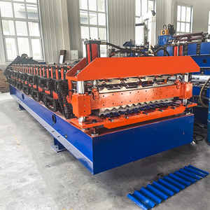 좋은 <span class=keywords><strong>Ibr</strong></span> 지붕 패널 냉간 롤링 벤딩 기계 철 금속 루핑 시트 만들기 기계 아연 도금 시트 롤 성형 기계 - Product Image 3