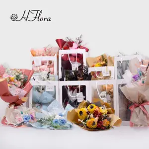 HFloral konservierte getrocknete Blumen Blumenstrauß und Pflanzen Hochwertige trockene Blume Hochzeits blumen Blumen sträuße für Hochzeit Valentinstag
