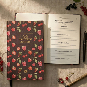 LABON Diario di Gratitudine Quotidiana Mattina-Sera, Libro Guidato per lo Sviluppo Personale e la Salute Mentale, Senza Data, con Segnalibri in Raso - Product Image 1