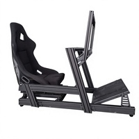 Profils en aluminium OEM en gros 4080 pour cockpits de simulation de course, chaises de gaming avec siège baquet, support d'écran réglable, faible MOQ