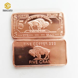 5 грамм 999 тонких медных слитков буйвола - Product Image 1