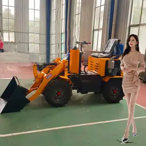 Trung Quốc 1.5ton cargador phía trước 4 wheel drive mini loader Trung Quốc bánh xe lật