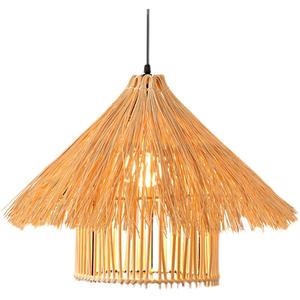 Lustre en rotin japonais, chapeau de paille, coquillage, nid d'<span class=keywords><strong>oiseau</strong></span>, rétro, salle à manger, séjour, restaurant, fondue - Product Image 5