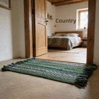 Tapis en coton tissé à la main indien pour salon, chambre à coucher, chevet, maison, maison d'hôtes, jeté décoratif, lavable en machine, personnalisable