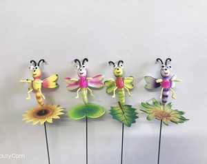 Jardín Decoración al aire libre Insectos Diseño Plástico Insectos coloridos Stick - Product Image 3
