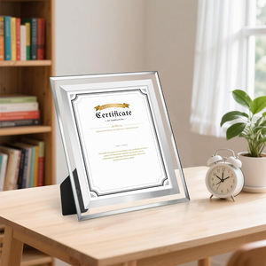 Small Order Wholesale 4x6 5x7 8x10 A4 Glass Picture <b>Photo</b> <b>Frame</b> Home Decoration Silver Edge Mirror Surface - Product Image 5