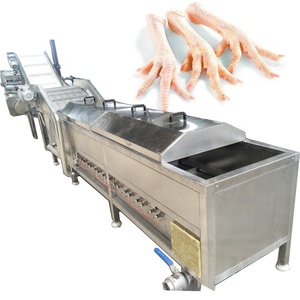 Machine à peler les pattes et les peaux de poulet de grande capacité, ligne de traitement des pattes de poulet congelées - Product Image 2