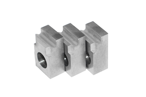 Tungsten Carbide Spring Machine Parts V-Groove Wire Guide Block With <b>Threaded</b> Hole For Spring Coiling Machine - Product Image 3
