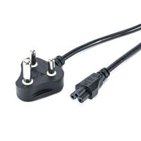 Cordon d'alimentation CORD CD-PDINC5 de bonne qualité en cuivre pur PVC 0,75 mm, prise C5, pour ordinateur portable, marché indien, noir