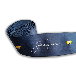 Sangle en tricot <span class=keywords><strong>Bande</strong></span>/ruban de sangle en sergé tissé doux et tressé sur mesure pour sous-vêtements Logo imprimé de taille personnalisée avec ligne enduite de silicone - Product Image 4