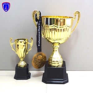 9.8 pouces # 39172-F cup, trophée de championnat de football, récompense commémorative, trophée en résine or brillant, trophée de hockey en stock - Product Image 3