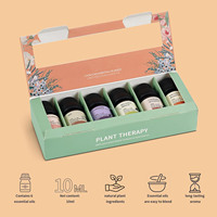 Ensemble d'huiles essentielles pures pressées à froid pour massage avec arbre à thé, citron et lavande