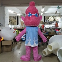 Efun-Costume professionnel personnalisé de mascotte de film de dessin animé de quantité minimale de commande 1 pièce, taille adulte, coquelicot, activité de fête, à vendre