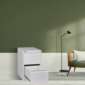 Archivador de hierro vertical de 2 capas con cajón archivador de acero ABS Diseño moderno para el hogar Oficina Escuela Almacén Hotel Gimnasio - Product Image 3