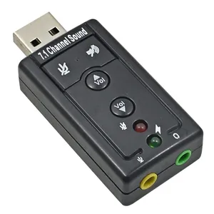Carte son externe USB 7.1, adaptateur audio USB vers Jack 3.5mm pour casque, carte son pour ordinateur portable <span class=keywords><strong>PC</strong></span> <span class=keywords><strong>Windows</strong></span> <span class=keywords><strong>XP</strong></span>/2000/Vista/7 - Product Image 6