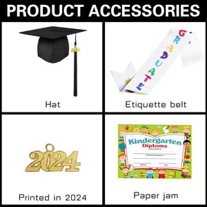 Venta al por mayor <span class=keywords><strong>de</strong></span> vestidos <span class=keywords><strong>de</strong></span> graduación <span class=keywords><strong>de</strong></span> color negro mate para gorras <span class=keywords><strong>de</strong></span> <span class=keywords><strong>preescolar</strong></span> robó 2025 borla <span class=keywords><strong>de</strong></span> jardín <span class=keywords><strong>de</strong></span> infantes gorras y vestidos <span class=keywords><strong>de</strong></span> graduación - Product Image 3