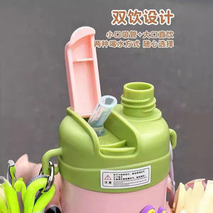 Tasse à café de dessin animé en acier inoxydable 304, thermos portable - Product Image 3