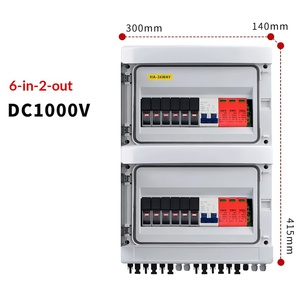 300x140x415mm PV Combiner Box Six-in-two-out DC1000V Solar Junction Box Enclosure Photovoltaic distribution box - Product Image 2