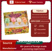 Sucettes en forme de crème glacée multi-saveurs personnalisées, bonbons semi-mous aux fruits, 960g pour enfants, idéales pour les fêtes