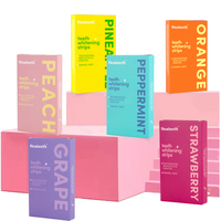 Bandes blanchissantes pour les dents invisibles, antidérapantes, 12% PAP, formule sèche, saveur fruitée, sans danger pour l'émail, pour un usage domestique