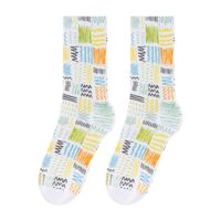 Printemps et été Impression numérique 3d Hommes Coton Femmes Mode Chaussettes de sport imprimées par sublimation Logo personnalisé