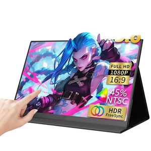 Moniteur <span class=keywords><strong>portable</strong></span> 15,6 pouces FHD LED IPS avec USB-C, fréquence de rafraîchissement 60-180Hz, haut-parleur intégré pour ordinateur <span class=keywords><strong>portable</strong></span> et <span class=keywords><strong>PC</strong></span> de jeu - Product Image 1